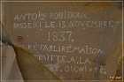 Robidoux Inscription